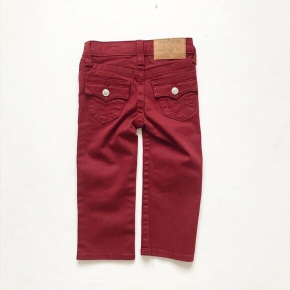 True Religion maroon straight leg jeans EUC 2T - Picture 5 of 7